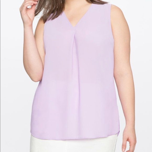 Eloquii Tops - Eloquii lilac blouse or shell
